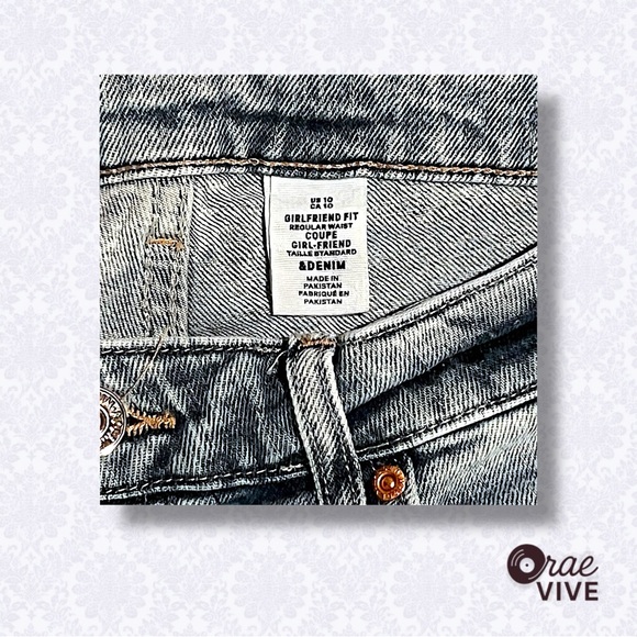 H&M Women’s “Girlfriend Fit” Relaxed Denim [US/10] - Picture 3 of 4